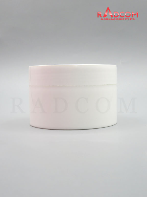 100 GM White PP Cream Jar with Lid and White PP Cap