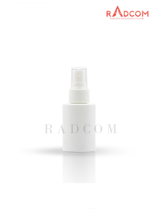30ML White Lotion Glass Bottle with 20mm White Mist Spray Pump